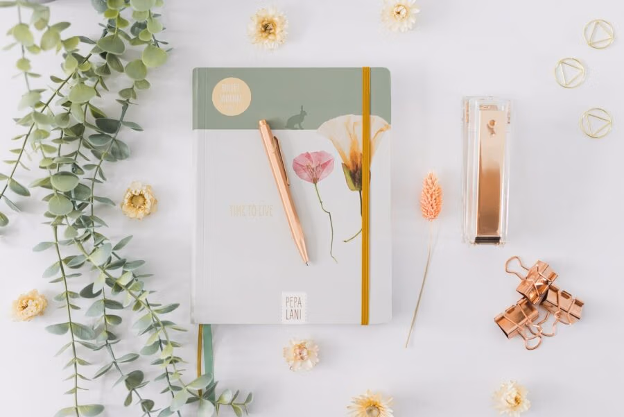 bullet-journal-flower-herbarium-A5 Formaat-Pepa Lani