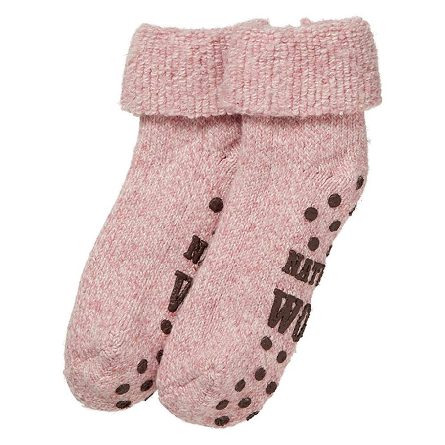 wollen-sok-antislip-huis-yoga-roze