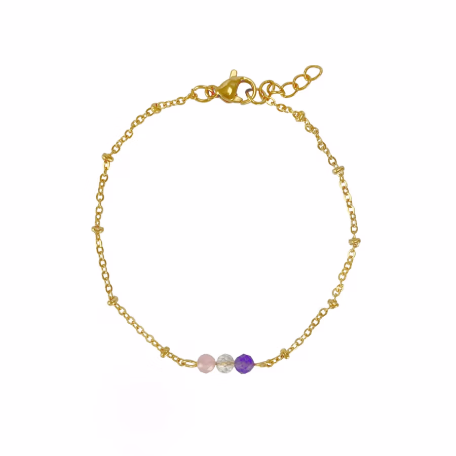 armband-goud-gouden-driehoek-bergkristal-roznkwarts-amethist