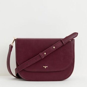 Bordeaux rode crossbody damestas van het merk Fable England.