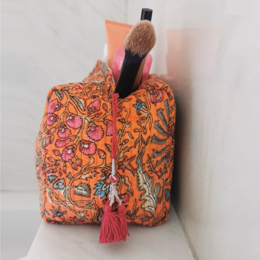 Cosmetische tas "Orange Palm" - Afbeelding 4