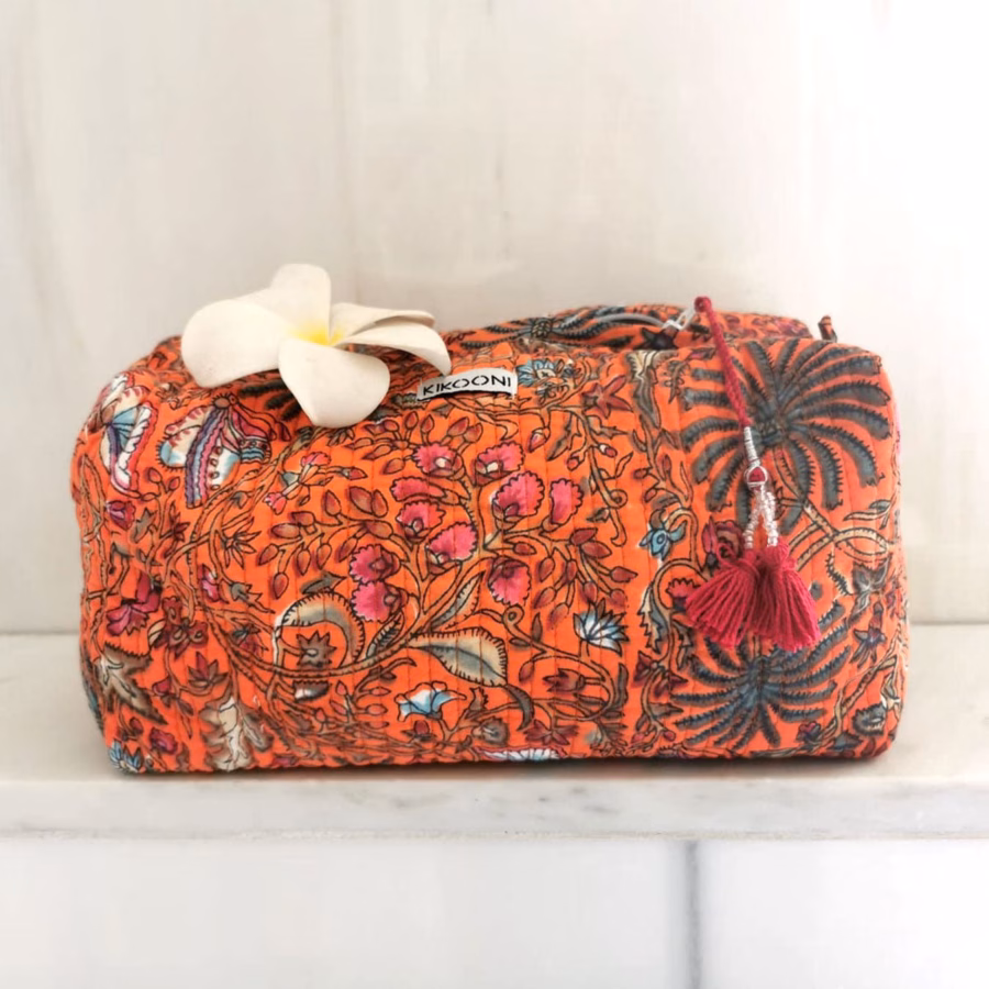Cosmetische tas "Orange Palm" - Afbeelding 5