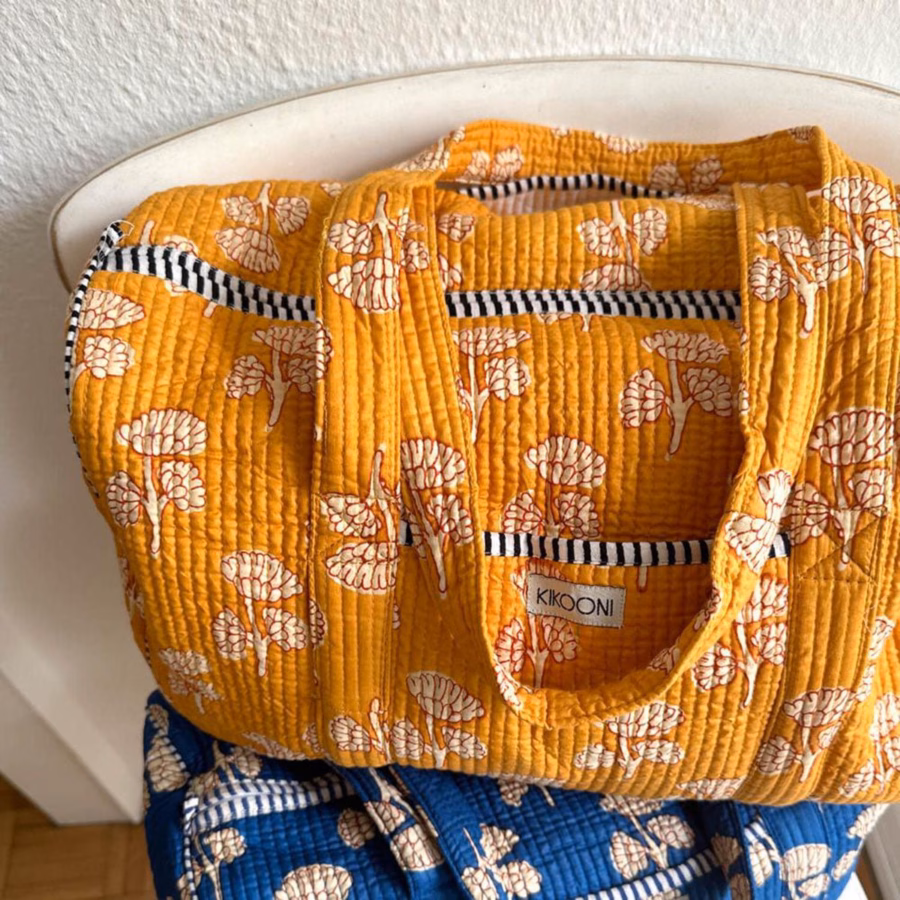 Handgemaakte Baumwolltasche "Mystic Flower" - Afbeelding 10