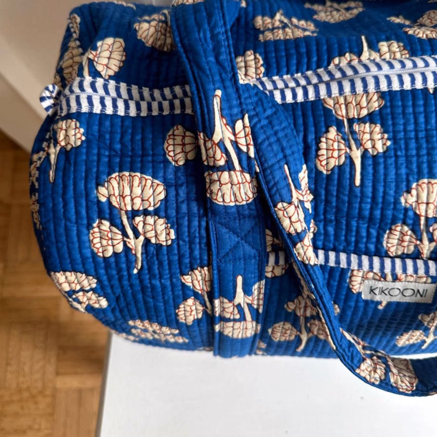 Handgemaakte Baumwolltasche "Mystic Flower" - Afbeelding 5