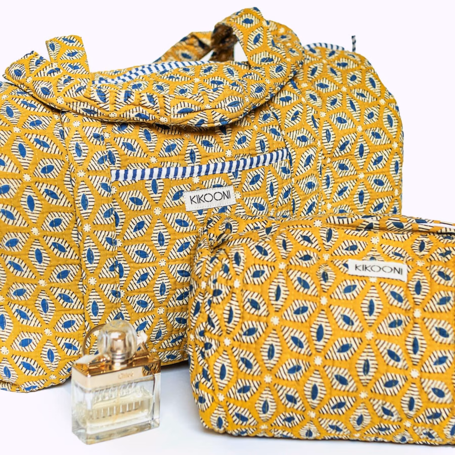 handgemaakte katoenen tas 'Desert Flower' - Afbeelding 4
