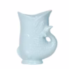 Turquoise vis vaas bloempot van keramiek met glanzende glazuurafwerking, perfect voor bloemen en planten.
