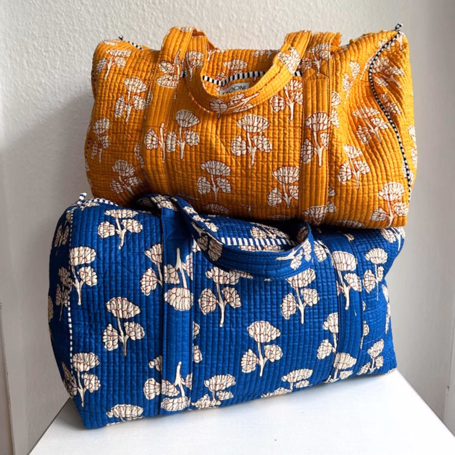 Handgemaakte Baumwolltasche "Mystic Flower" - Afbeelding 4