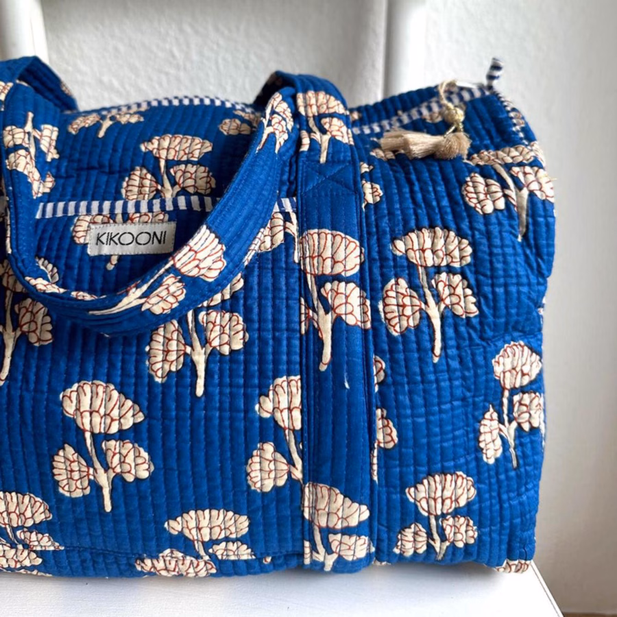 Handgemaakte Baumwolltasche "Mystic Flower" - Afbeelding 3