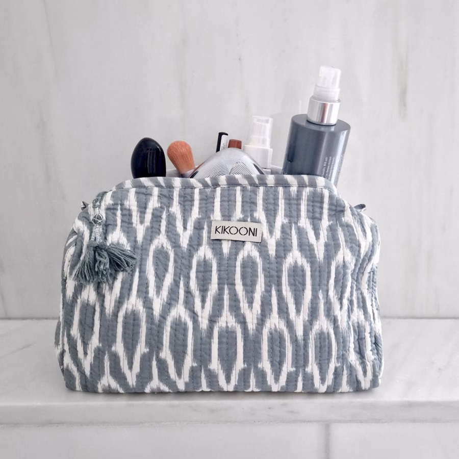 handgemaakte make-uptasje "Positive Grey"