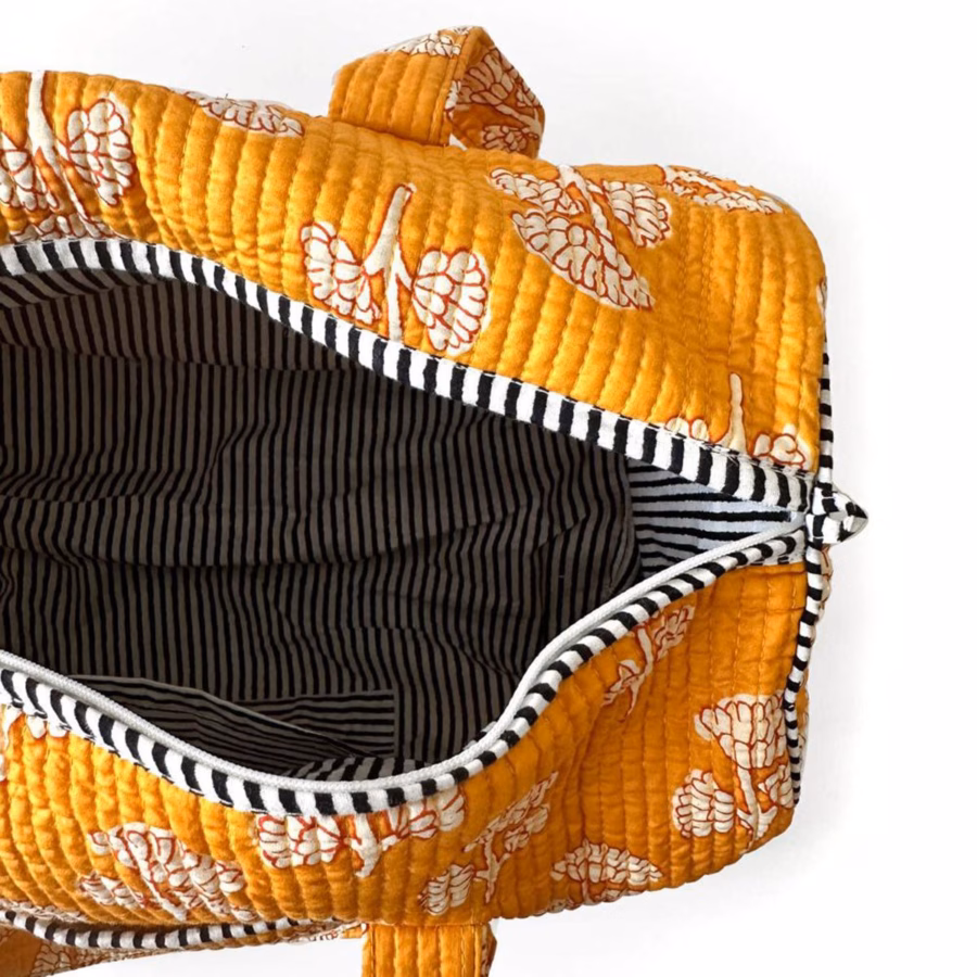 Handgemaakte Baumwolltasche "Mystic Flower" - Afbeelding 7