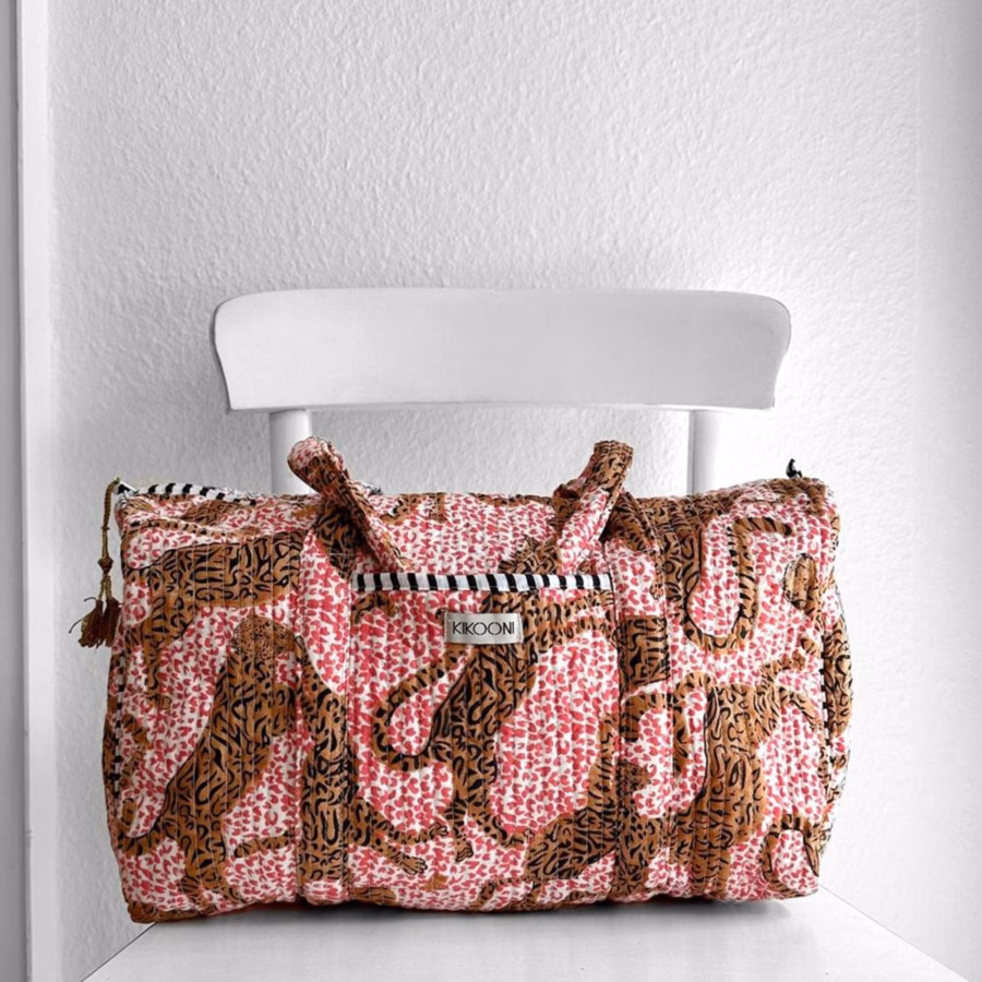 handgemaakte katoenen tas "H.LEOPARD" - Afbeelding 2