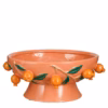 Roze decoratieschaal met granaatappels van Mica Decorations, keramisch ontwerp met mediterrane flair.