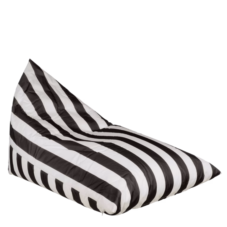 Rissy Zitzak - L140 x B95 x H95 cm - Zwart, Wit
