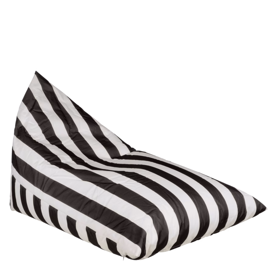 Rissy Zitzak - L140 x B95 x H95 cm - Zwart, Wit