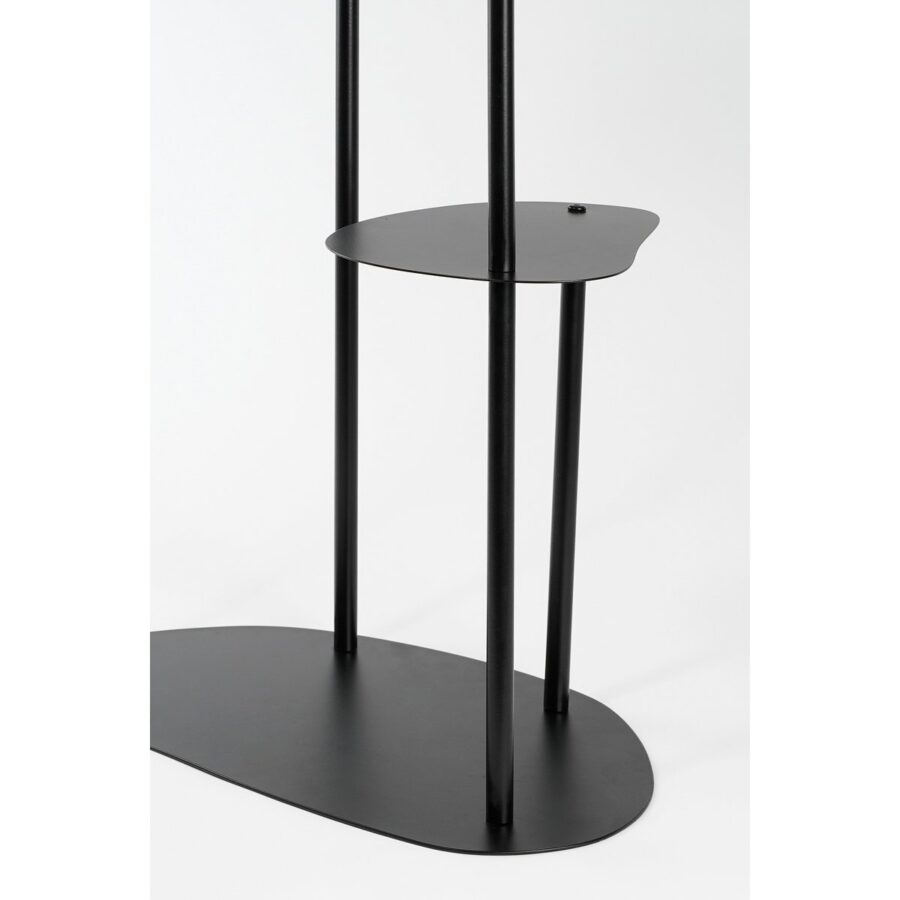 Fonda Plantentafel - L48 x B27 x H100 cm - Metaal - Zwart - Afbeelding 4