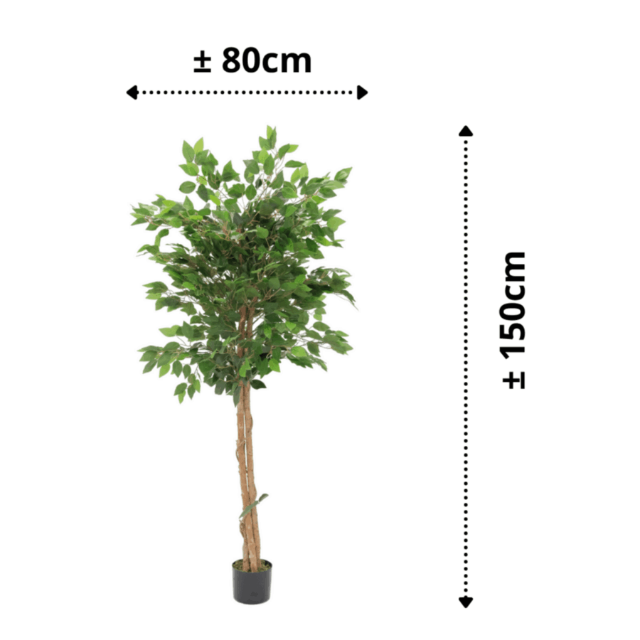 Kunst Ficus 150cm - Afbeelding 3
