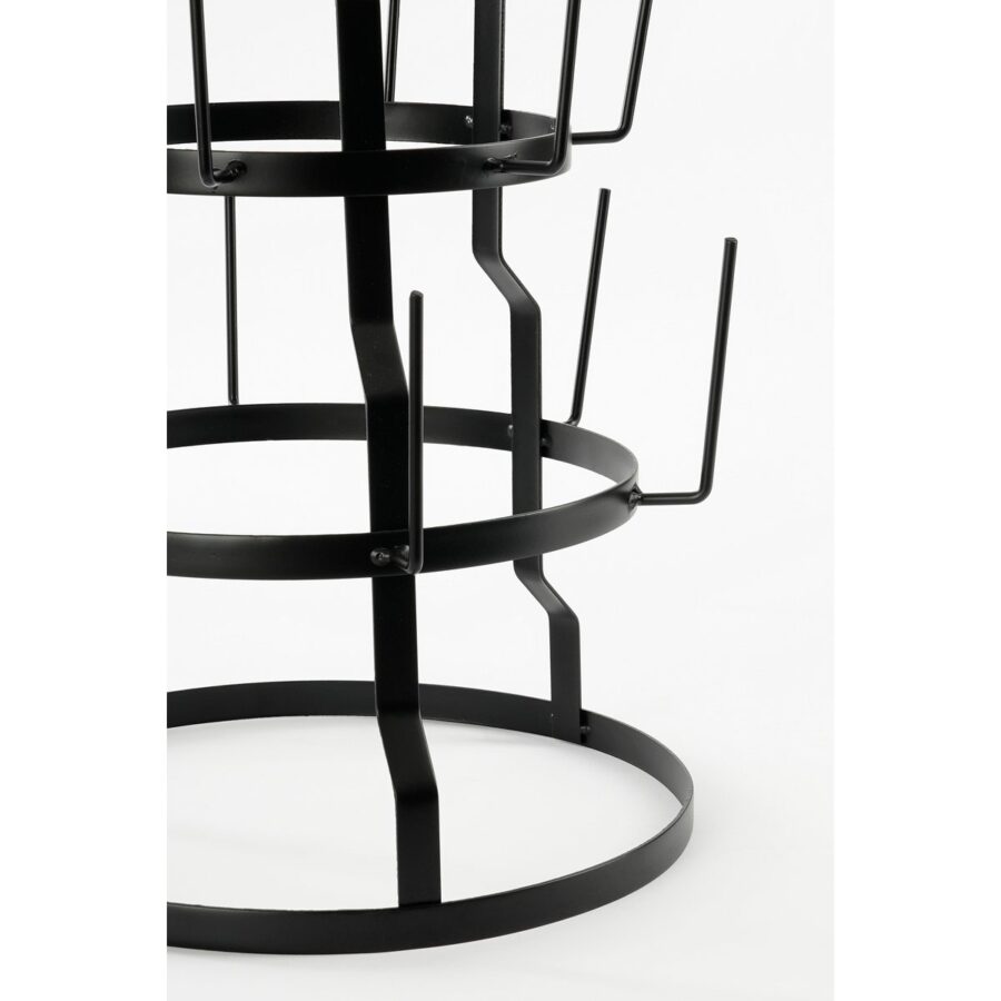 Mokkenrek - H76 x Ø44 cm - Metaal - Zwart - Afbeelding 3
