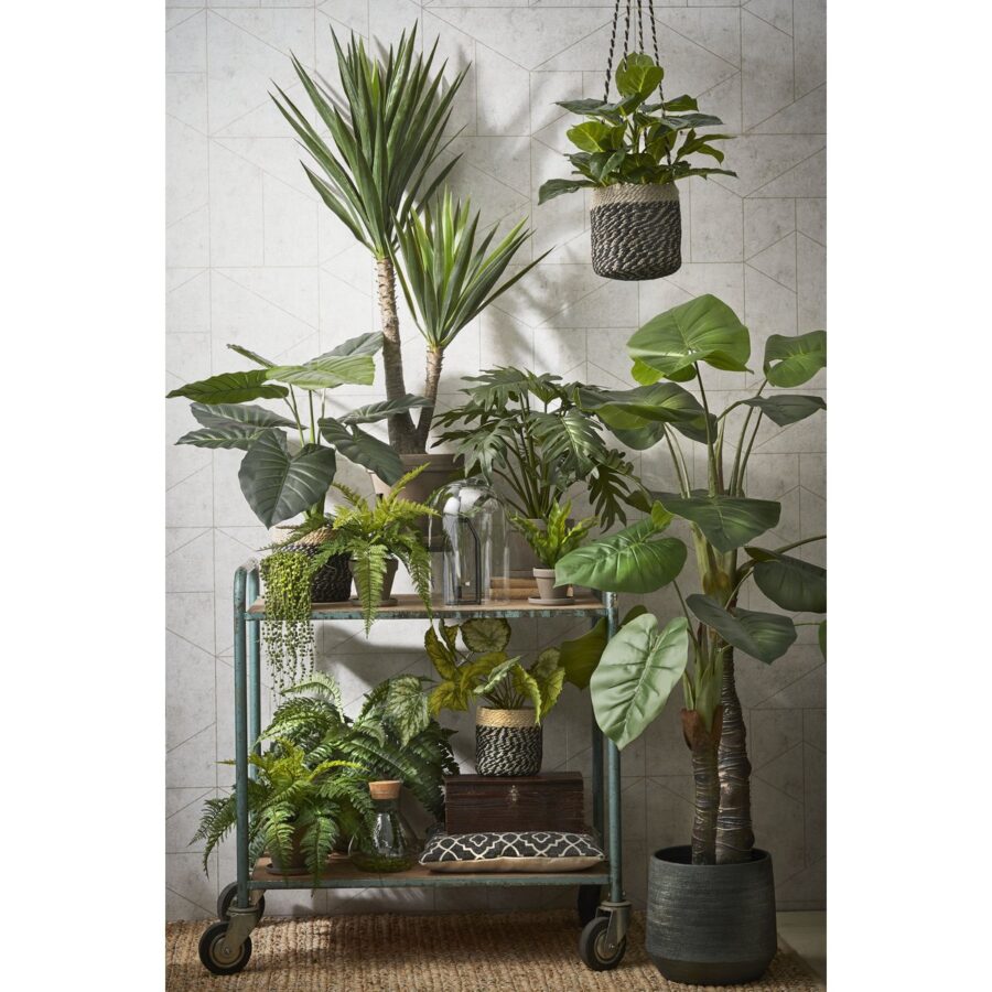 Varen Kunstplant in Bloempot Stan - H38 x Ø50 cm - Groen - Afbeelding 7