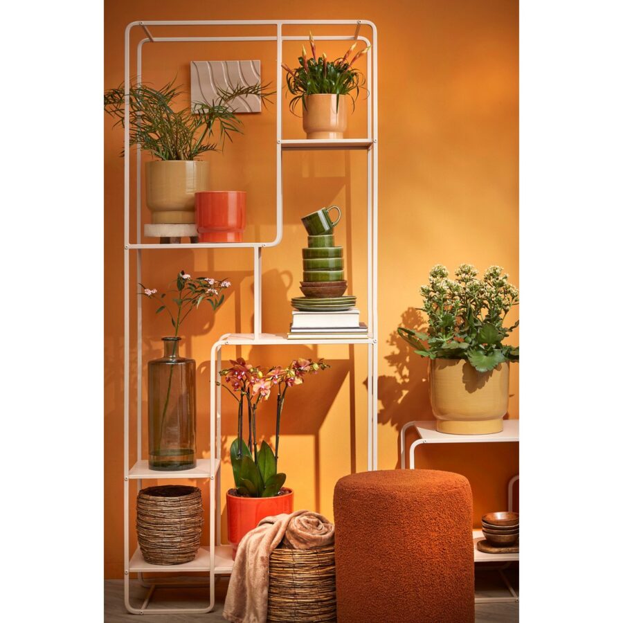 Guan Fles Vaas - H40 x Ø15 cm - Gerecycled Glas - Groen - Afbeelding 7