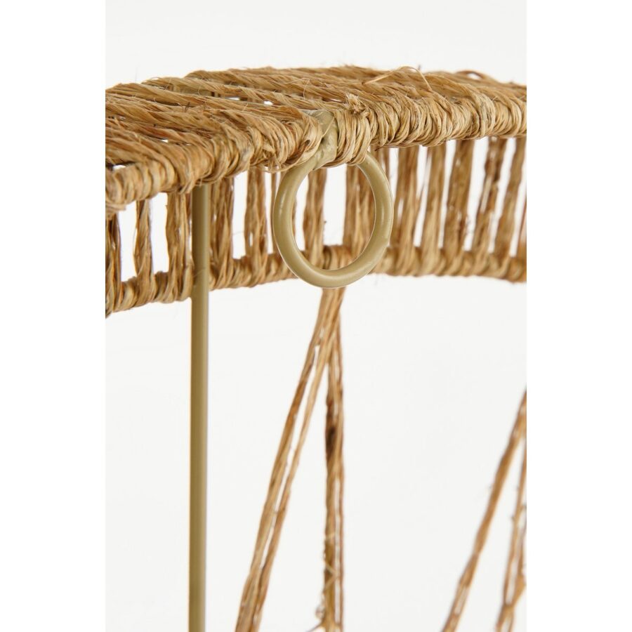 Ludy Wandspiegel - H5 x Ø70 cm - Jute - Lichtbruin - Afbeelding 4
