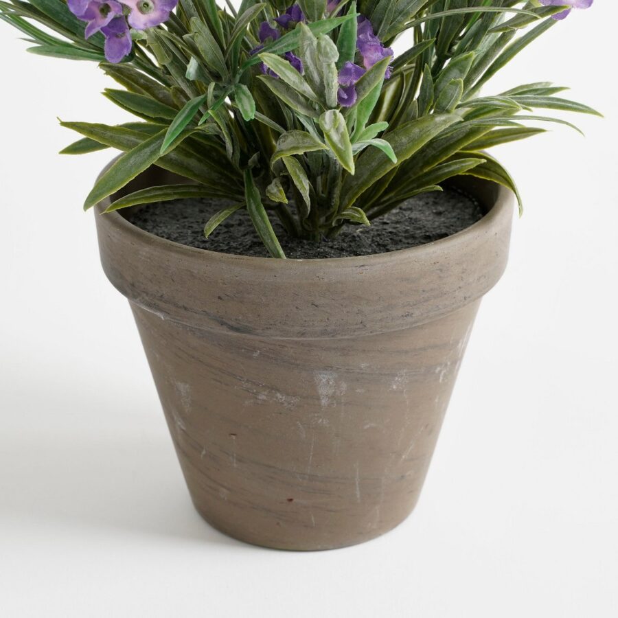 Lavendel Kunstplant in Bloempot Stan - H33 x Ø20 cm - Paars - Afbeelding 3