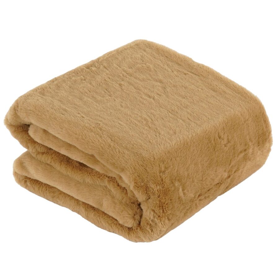 Bronte Fleece Deken - L200 x B150 cm - Lichtbruin - Afbeelding 4