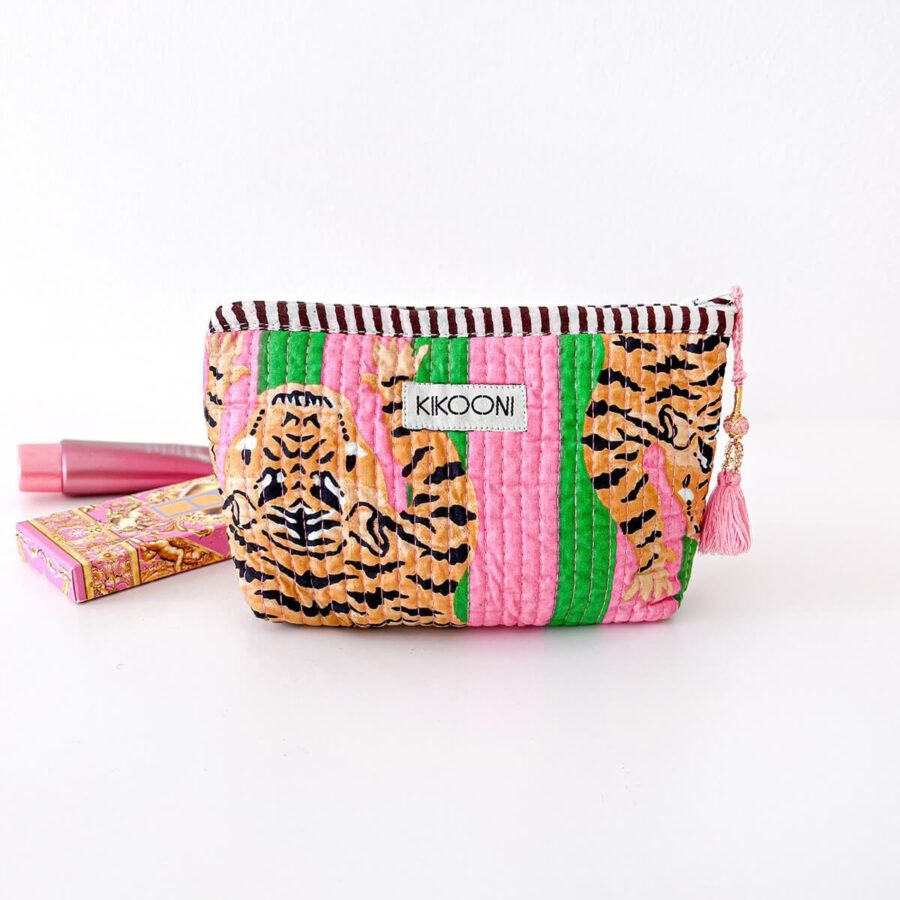 handgemaakt mini tasje 'Poppy Tiger Candy' - Afbeelding 8