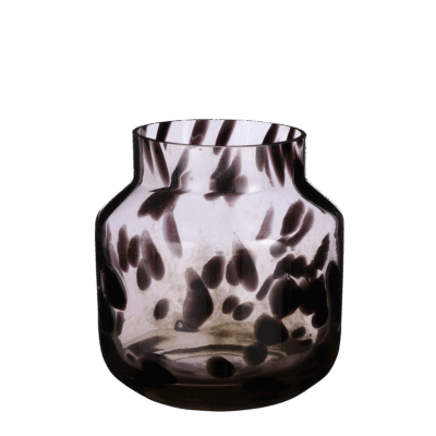 Pantera Vaas - H23 x Ø21 cm - Bruin