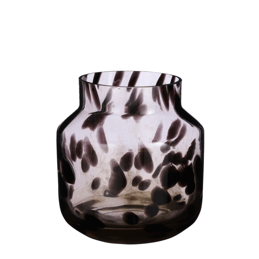 Pantera Vaas - H23 x Ø21 cm - Bruin