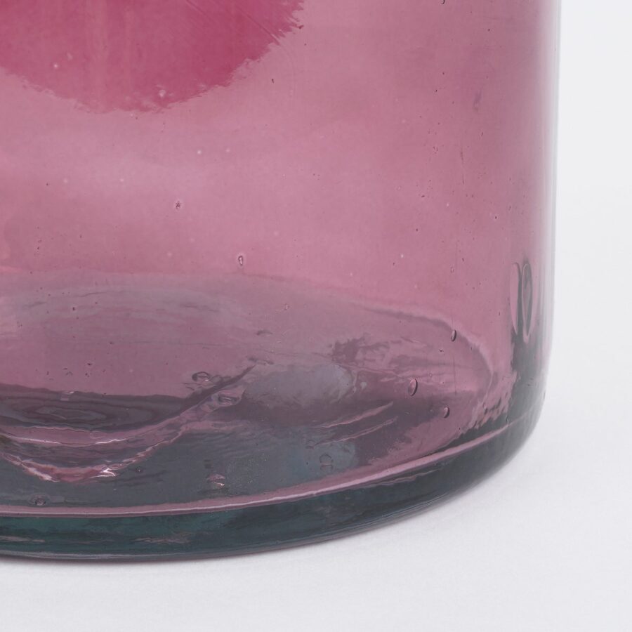 Rioja Fles Vaas - H75 x Ø18 cm - Gerecycled Glas - Bordeaux - Afbeelding 4