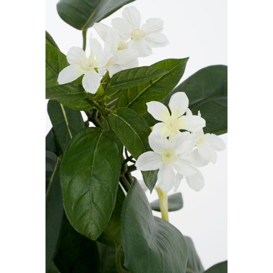 Stephanotis Kunstplant in Bloempot Stan - H50 x Ø40 cm - Wit - Afbeelding 3