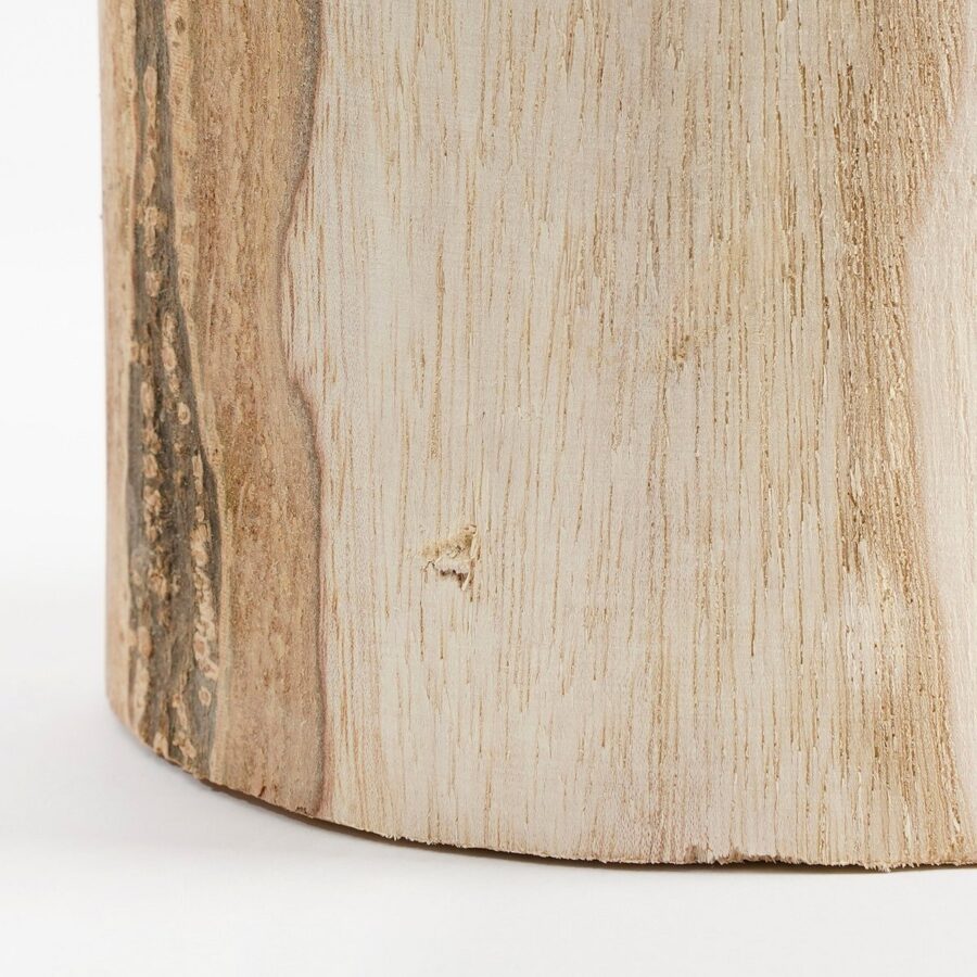 Pia Vaas - H47 x Ø13 cm - Paulownia Hout - Lichtbruin - Afbeelding 4