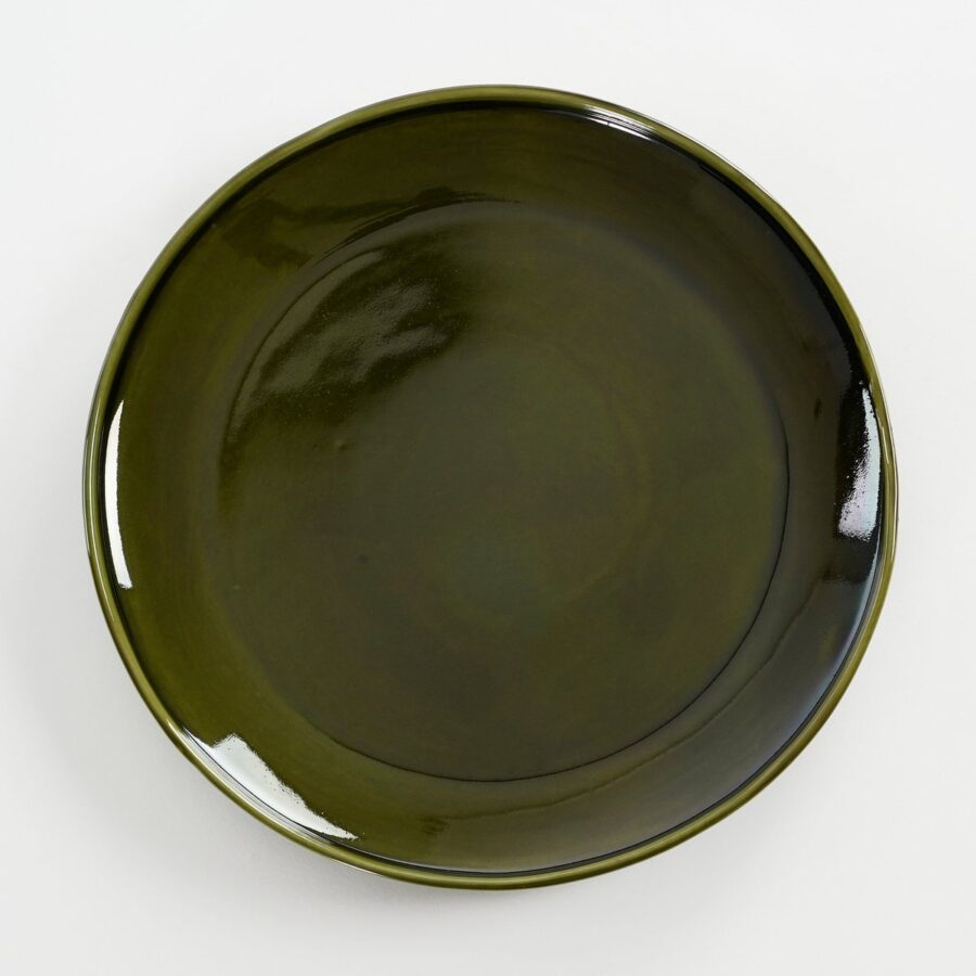 Rhea Dinerbord - Ø28 cm - Keramiek - Groen - Afbeelding 3