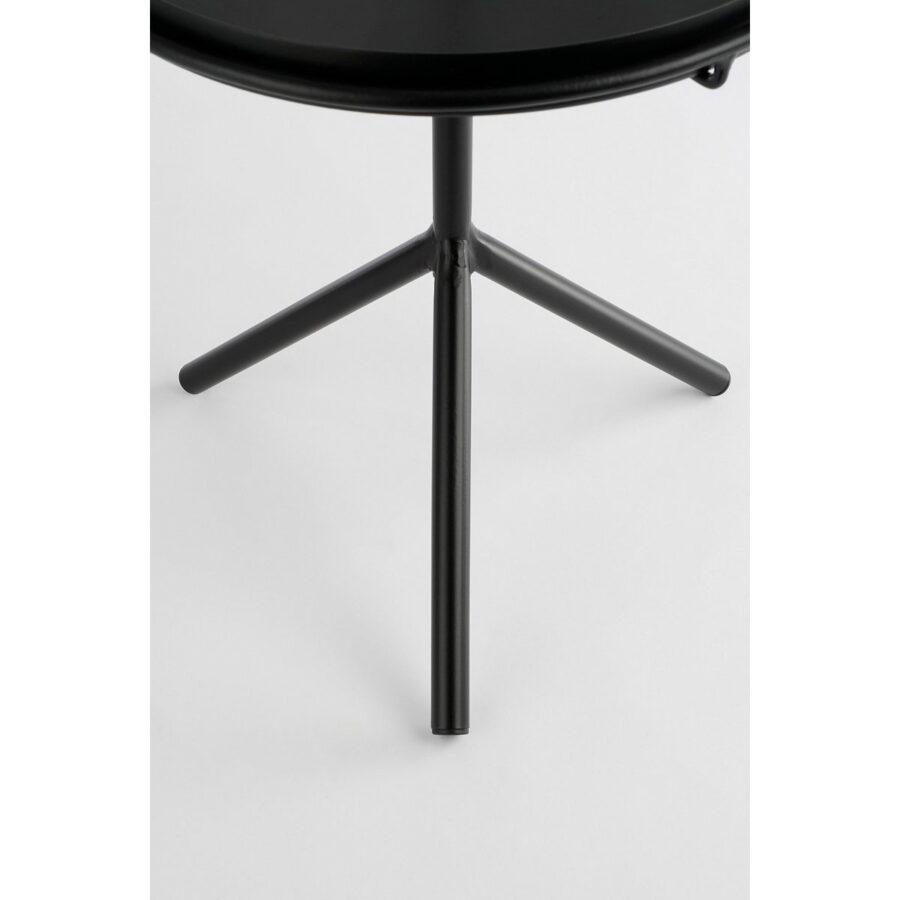 Aston Dienbladtafel - H40 x Ø31 cm - Metaal - Zwart - Afbeelding 3