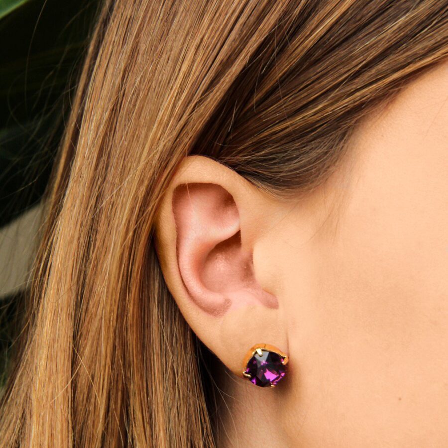 Amethyst Earpins - Afbeelding 2