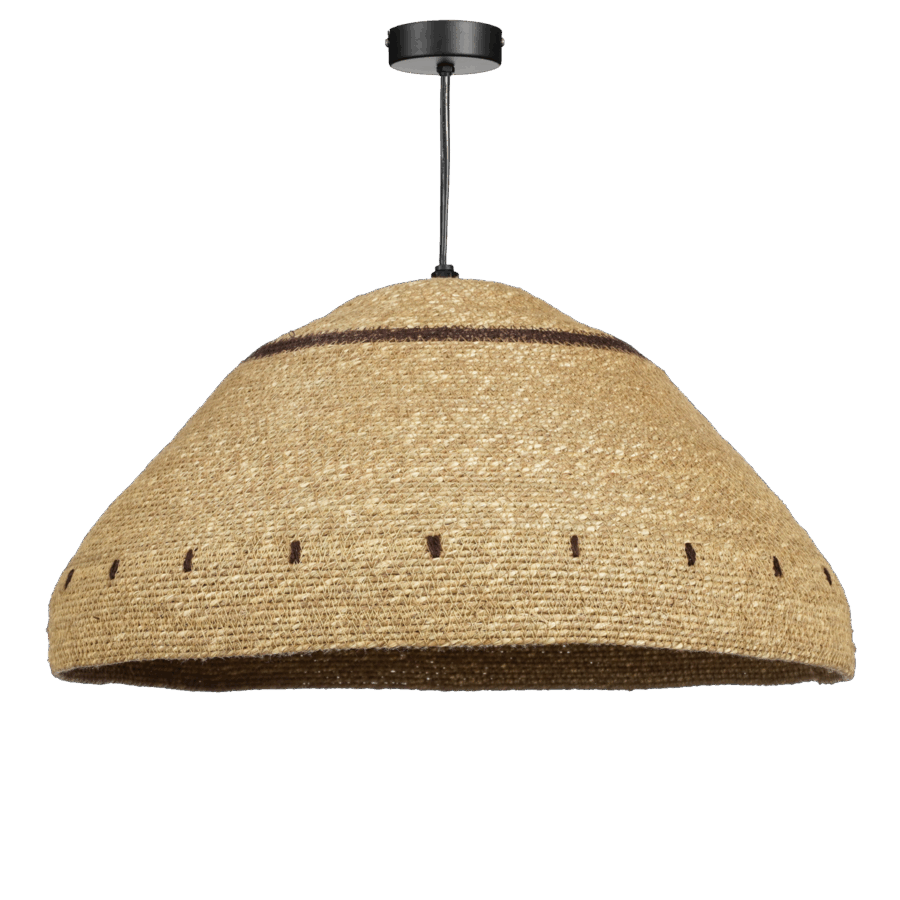 Joulz Hanglamp - H22 x Ø41 cm - Jute - Lichtbruin
