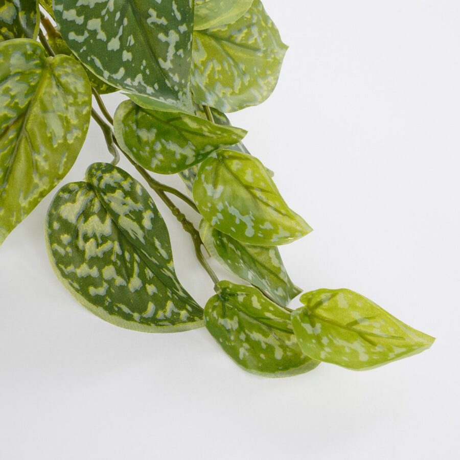 Scindapsus Kunstplant in Bloempot Stan - H44 x Ø17 cm - Groen - Afbeelding 2