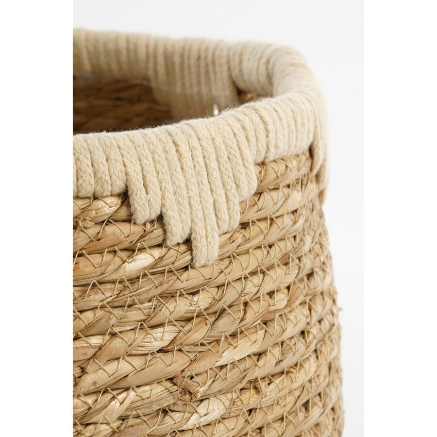 Jorck Plantenmand - Set van 3 - H24 x Ø26 cm - Zeegras - Beige, Bruin - Afbeelding 2