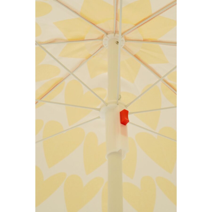 Heart Strandparasol - H180 x Ø160 cm - Geel - Afbeelding 3