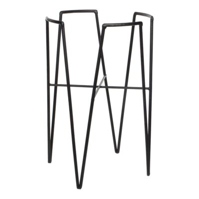 Blom Plantenstandaard - L25 x B25 x H38 cm - Metaal - Zwart