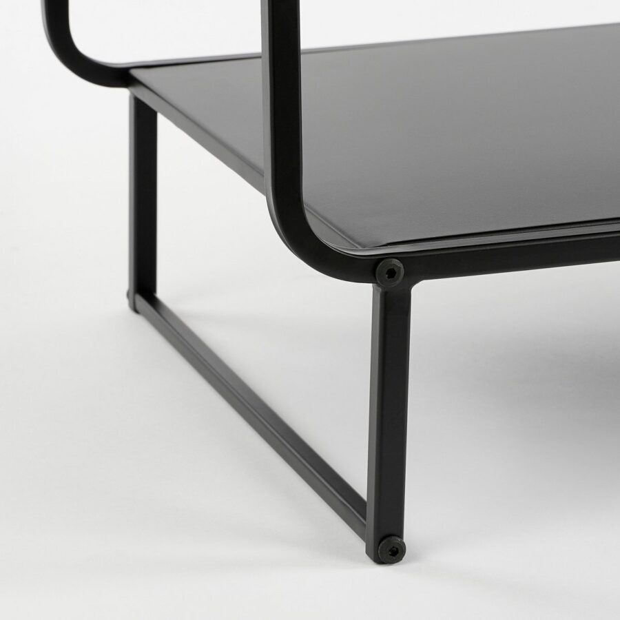 Jules Salontafel - L110 x B38 x H50 cm - Metaal - Zwart - Afbeelding 5