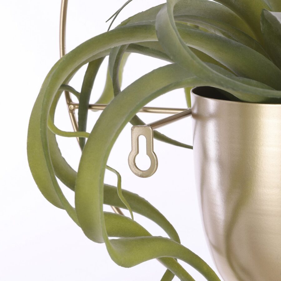 Dexter Bloempot Wand - L34 x B14 x H34 cm - Goud - Afbeelding 3