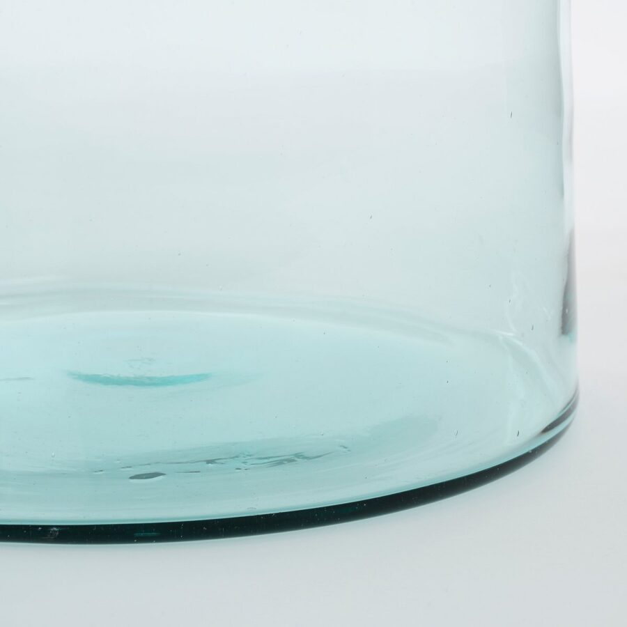 Florine Fles Vaas - H58 x Ø26 cm - Gerecycled Glas - Transparant - Afbeelding 3