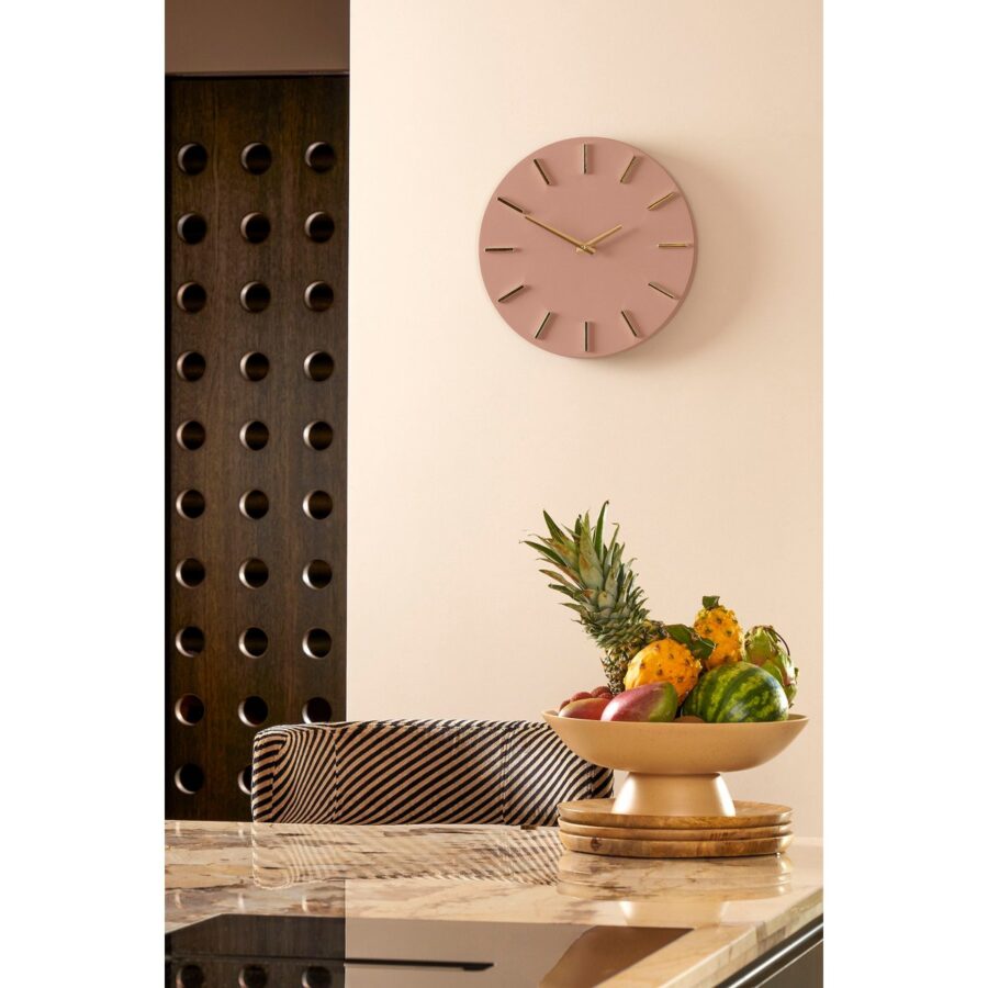 Brixen Wandklok - Ø36 cm - Roze - Afbeelding 4