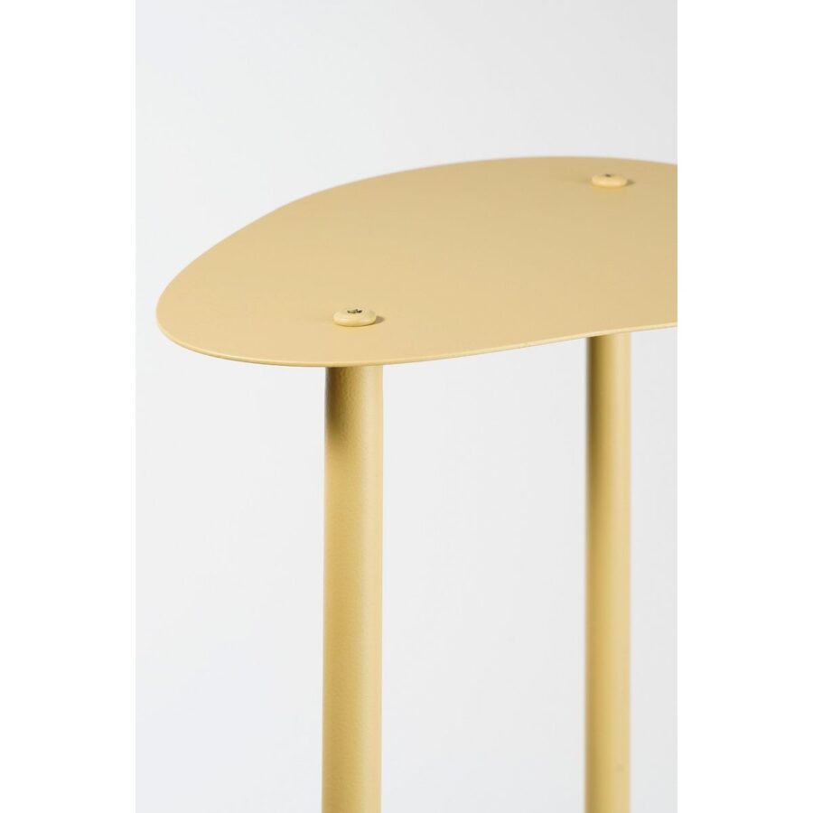 Fonda Plantentafel - L48 x B27 x H140 cm - Metaal - Lichtgeel - Afbeelding 2