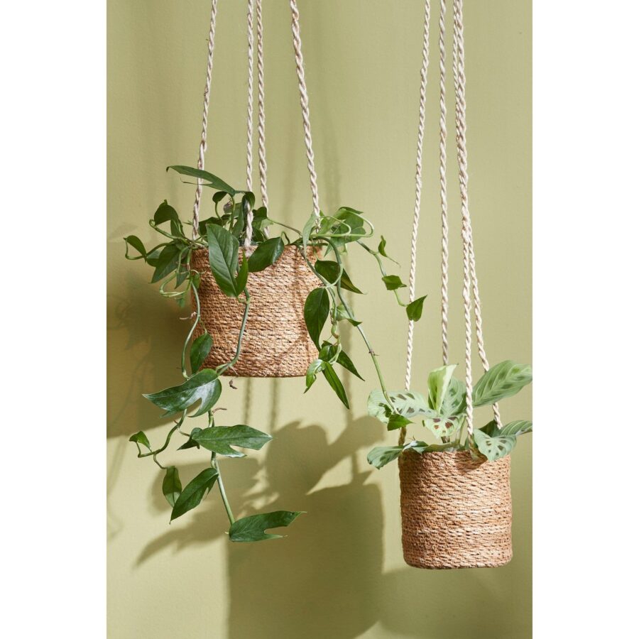 Atlantic Plantenmand - Set van 2 - H16 x Ø16 cm - Lichtbruin - Afbeelding 9