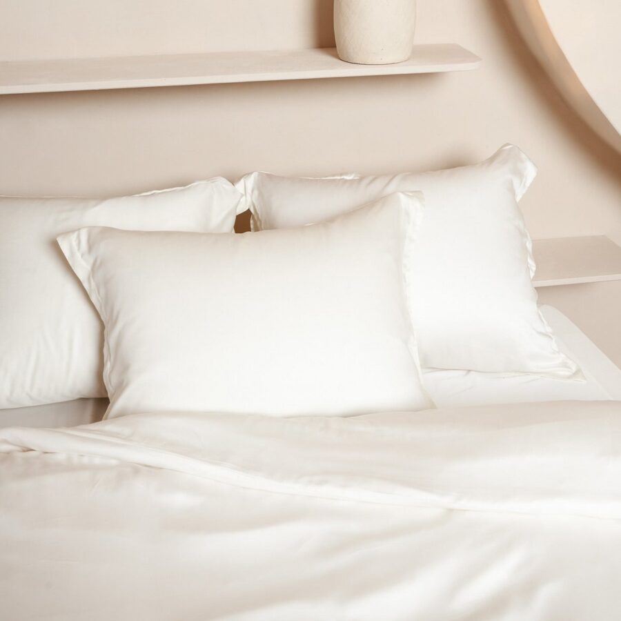 TENCEL™ - Sateen Hoeslaken Off White - Afbeelding 3