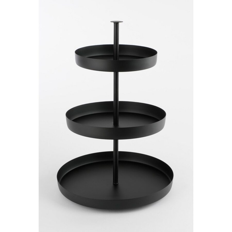 Etagere 3-Laags - H44 x Ø30 cm - Zwart - Afbeelding 4