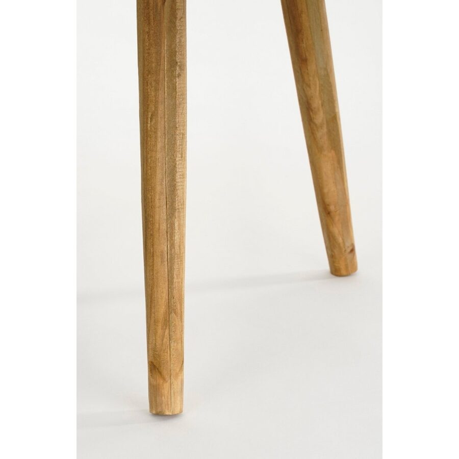 Bold Bijzettafel - H36 x Ø33 cm - Gerecycled Hout - Bruin - Afbeelding 3