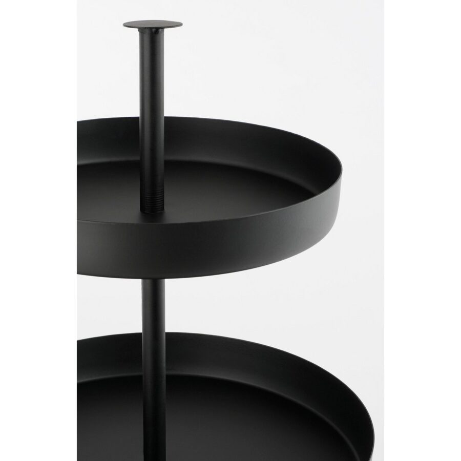 Etagere 3-Laags - H44 x Ø30 cm - Zwart - Afbeelding 3